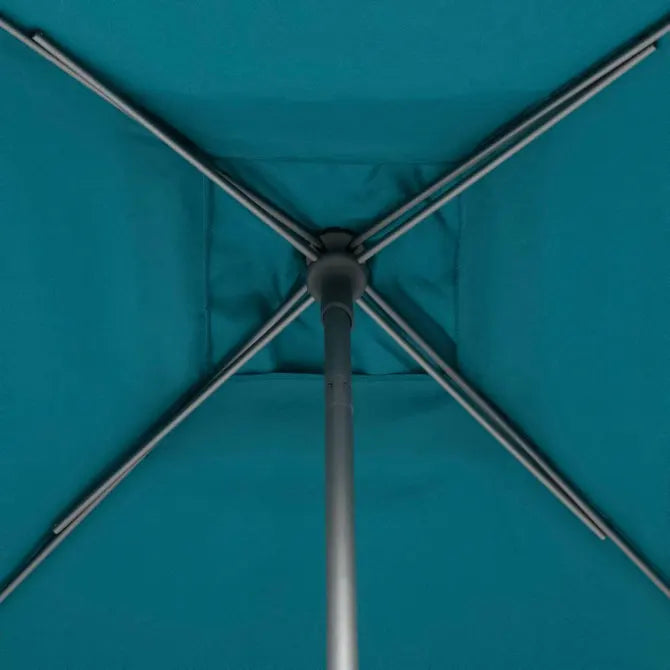 Прав накланящ се чадър Hesperide Soya, Синьо-зелен, 2.5x2.5 m