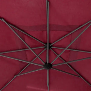 Градински чадър със странична стойка Hesperide Manoa, Бордо, 2.5x2.5 m