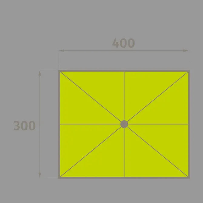 Резервно платно за чадър Hesperide Equador, Цвят Шисти, 4x3 m
