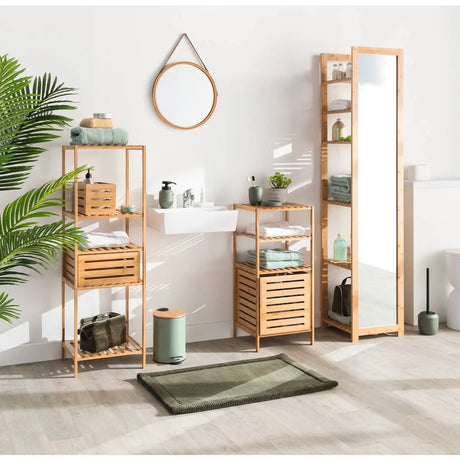 Кош за съхранение 5five, Бамбук, 15x31 cm