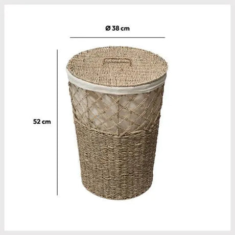 Кош за пране 5five, Кръгъл, Ротанг, 41 l