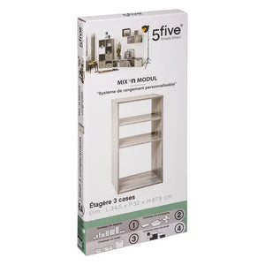 Рафт 5five Mix'n Modul, 2+1 отделение, MDF, 35x32x68 cm
