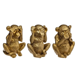 Декоративна фигура atmosphera Sama Wisdom, Смола, 17 cm, 3 бр