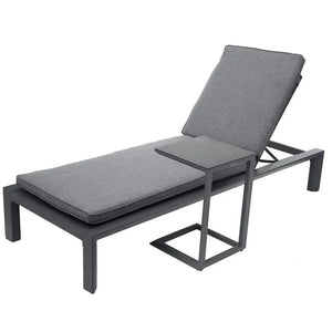 Единичен алуминиев шезлонг Hesperide Evasion, Графит