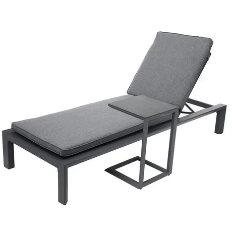 Единичен алуминиев шезлонг Hesperide Evasion, Графит