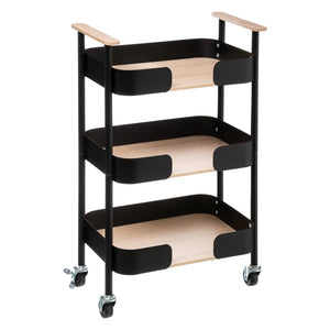 Кухненска количка 5five Blackwood, Средна, Метал и MDF