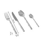 Комплект прибори Secret de Gourmet Bambou, Инокс, 24 части