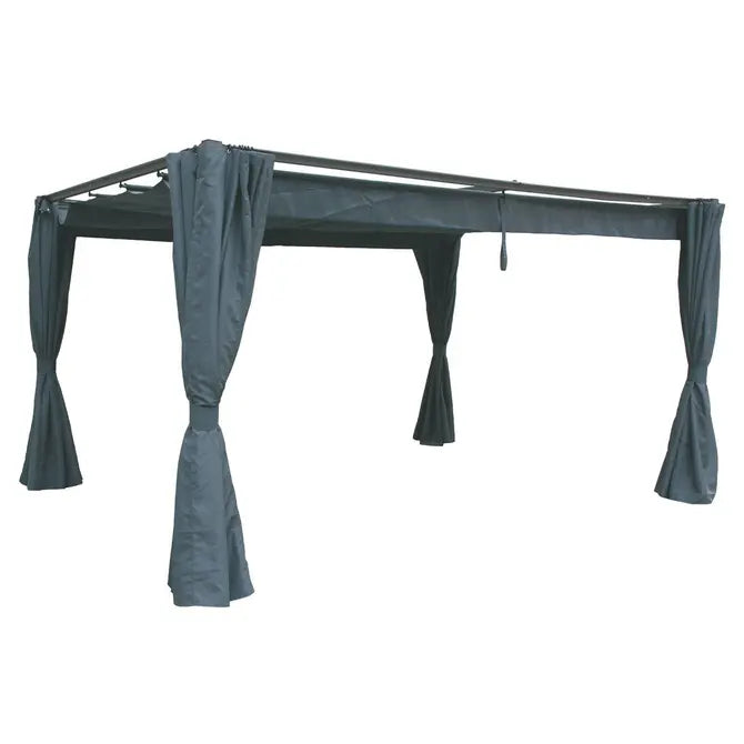 Беседка Hesperide Palmeira, Алуминий, Цвят Шисти, 3x4 m