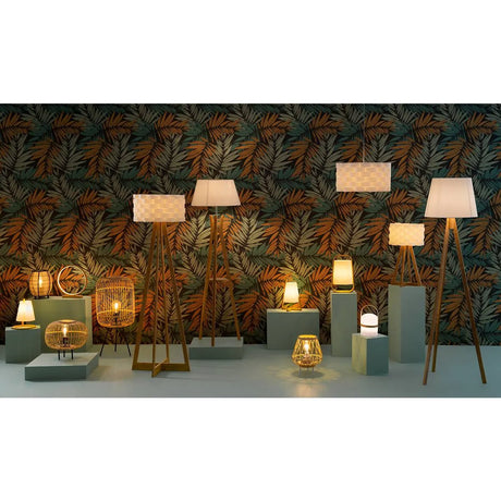 Лампион atmosphera Bahi, Бамбук, Бял, 160 cm