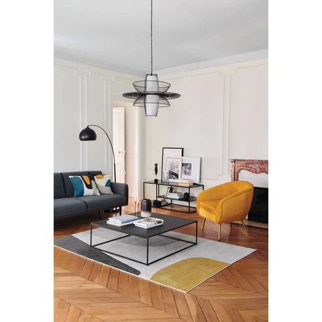 Лампион atmosphera Hyto, Метал и Мрамор, Черен, 177 cm