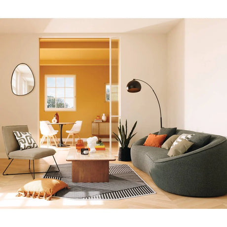 Лампион atmosphera Hyto, Метал и Мрамор, Черен, 177 cm