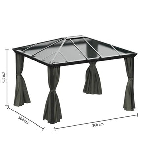 Беседка Hesperide Belize, Поликарбонат, 3.6x3 m