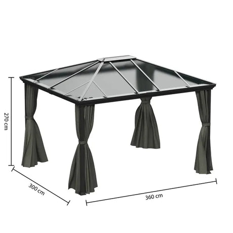 Беседка Hesperide Belize, Поликарбонат, 3.6x3 m