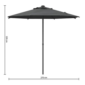 Прав накланящ се чадър Hesperide Soya, Цвят Шисти, 2.7 m