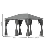 Беседка Hesperide Santorini, Цвят Шисти, 3x4 m
