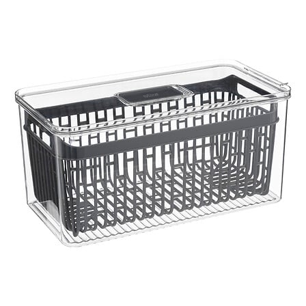 Кутия за хладилник 5five Tidy Fridge, PET, Сива, 32.5 cm