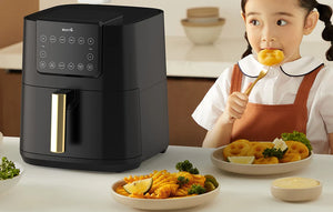 Deerma DEM-KZ120 hot air fryer, 1700W, 7.5 l, up to 200°C, 8 programs, Black