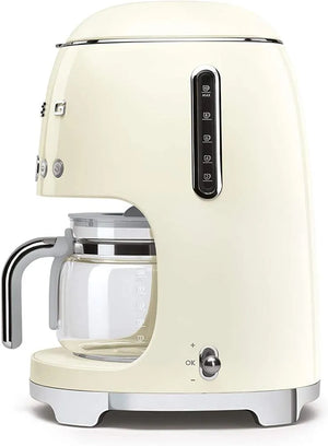 Coffee machine Smeg DCF02CREU, 1050 W, 1.4 l, Cream