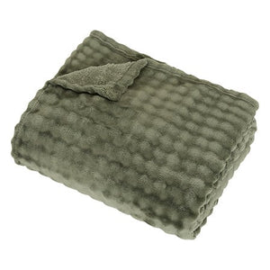 Flannel throw Zephy 180 x 230 cm khaki