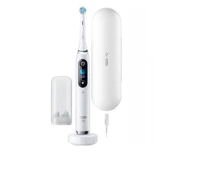 Electric toothbrush Braun Oral-B iO9 White Alabaster, Microvibration, OLED display, Fast charging, White