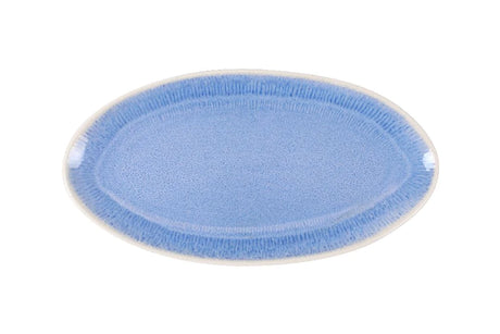 Плато овал LA MEDITERRANEA Calobra Blue, 27x14 cm, порцелан
