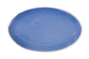 Плато овал LA MEDITERRANEA Calobra Blue, 34x21 cm, порцелан