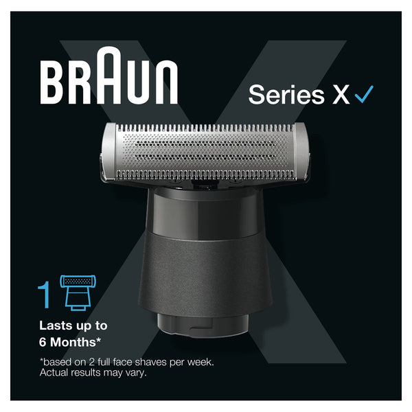 Резервна глава за хибриден уред за бръснене и подстригване на брада Braun Series X XT10, Черен