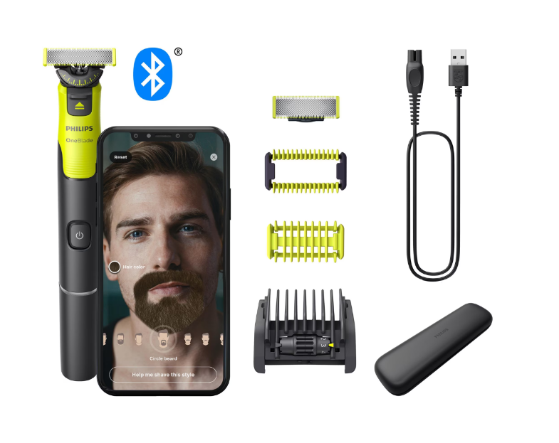 Beard and body trimmer Philips OneBlade 360 ​​QP4631/65, 5 in 1, Bluetooth, wet/dry, 60 min, Lime