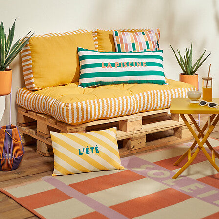 Палетен матрак atmosphera Poolside, Жълт, 80×120×15 cm