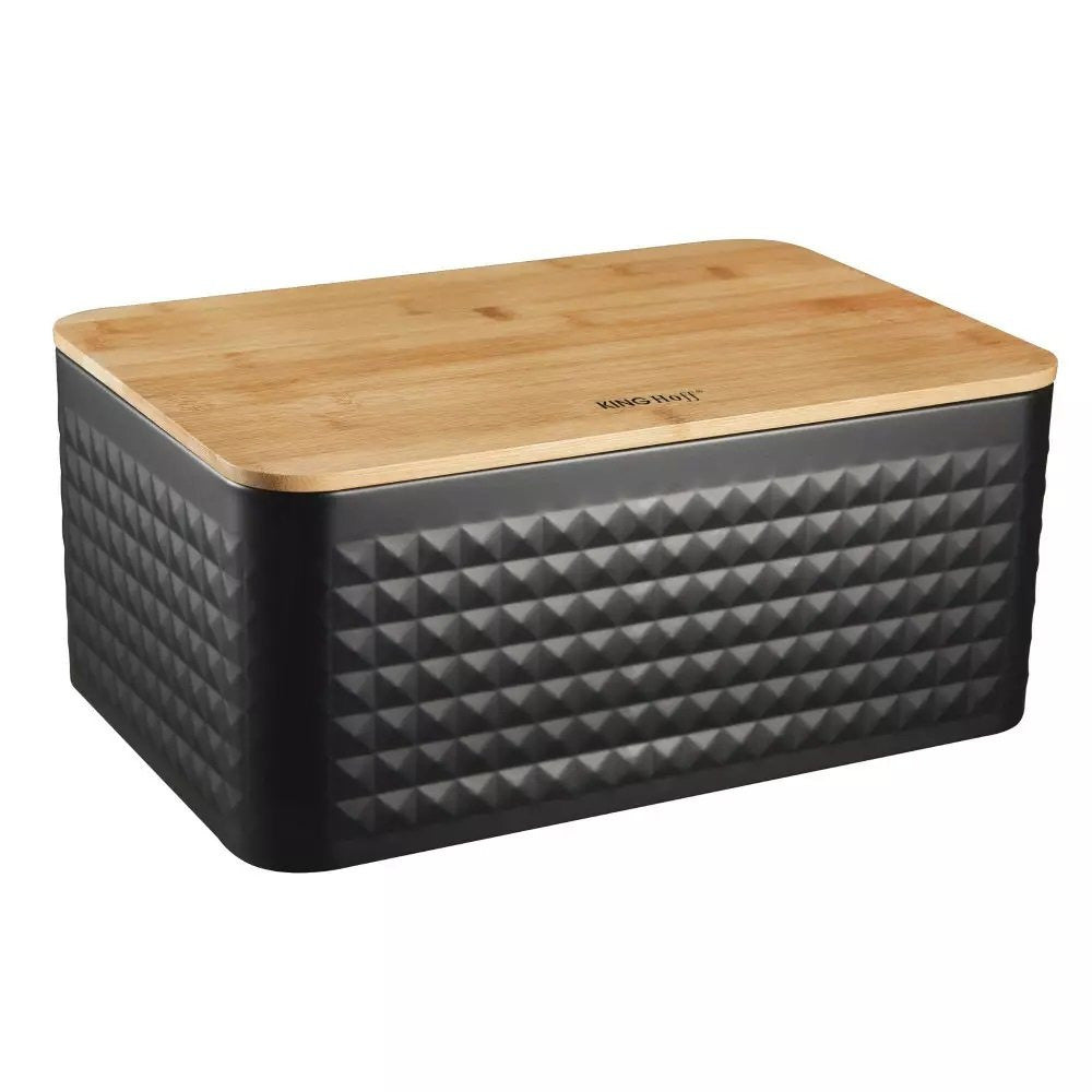 Bread box with cutting board Kinghoff 1713, Steel