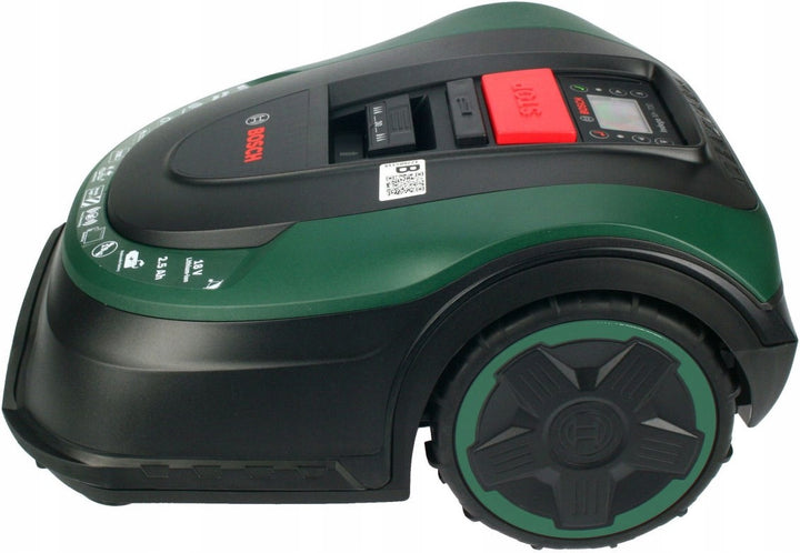 Bosch robotic lawnmower, Indego S+ 500, 18 V, 500 m2, Green/Black