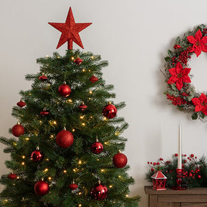 Коледен комплект за украса atmosphera Colorama de Noël, 18 части, Червен