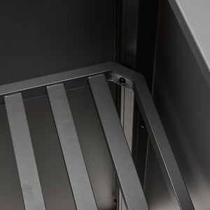 Plant pot cover Alumia 50 x 50 x 100 cm aluminum graphite