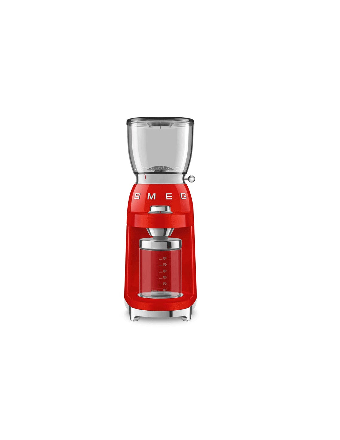 Кафемелачка Smeg CGF01RDEU, 150 W, 130 гр., Червен