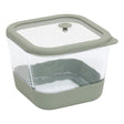 Стъклена кутия за храна 5five Siliglass, Боросиликатно стъкло, 1.35L, Сива
