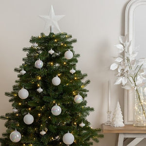 Коледен комплект за украса на елха atmosphera Colorama De Noel, Бял, 18 части