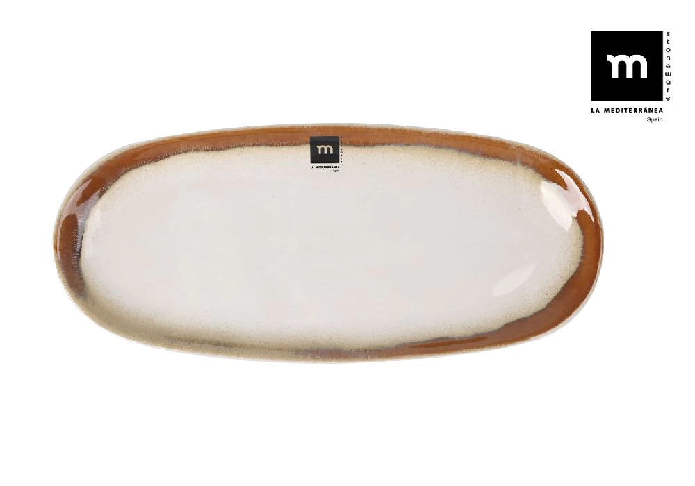 Плато овал LA MEDITERRANEA Fustam, 34x15 cm, порцелан