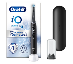 Електрическа четка за зъби Oral-B iO6, с AI, Черен