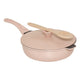 Тиган с кошница и прибори 5five Aluro, Розов, 28 cm