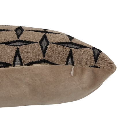 Декоративна възглавница atmosphera Jacquard Diamond, Кафяв, 30×50 cm