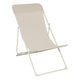 Folda deck chair steel frame clay textilene