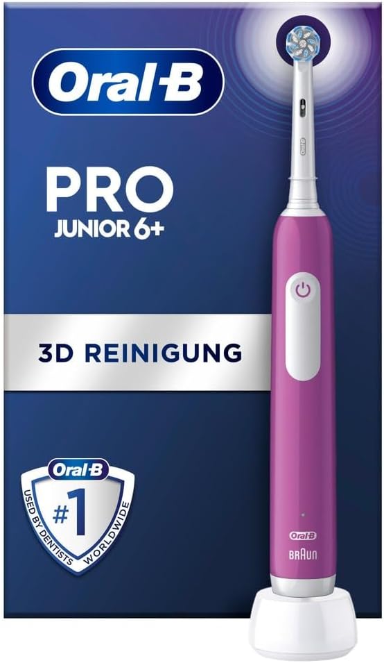 Electric toothbrush, Oral-B, Pro1 JUNIOR, White/pink