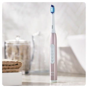 Комплект от две четки за зъби Oral-B Pulsonic Slim Luxe 4900 396369, Розов и Платинум