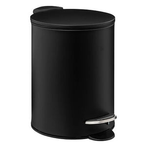 Кош за боклук 5five Colors, Метал, Педал, 3L, Черен