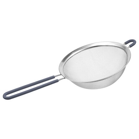 Цедка 5five Essentiels, Неръждаема стомана и силикон, 20 cm, Сива