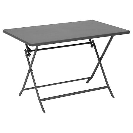 Greensboro rectangular folding table 6 seats pewter