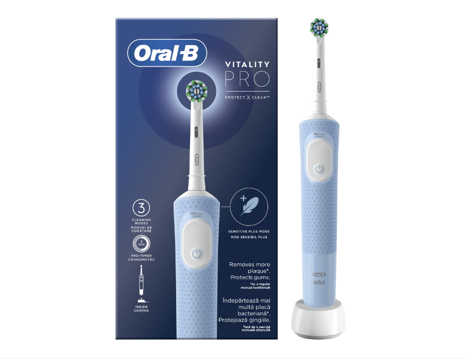 Електрическа четка за зъби Oral-B Vitality Pro 446392, Син