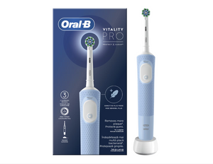 Electric toothbrush Oral-B Vitality Pro, 3D cleaning, 3 programs, 1 nozzle, Blue