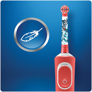 Oral-B D100 Vitality Star Wars electric toothbrush for children, 7600 oscillations/min, 2D cleaning, 2 programs, 1 head, 4 stickers, Multicolor