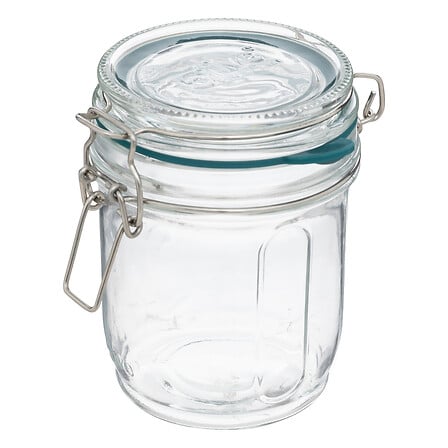Буркани за консерви 5five Jarro, Стъкло, 0.5L, Прозрачни, Комплект 3 бр.